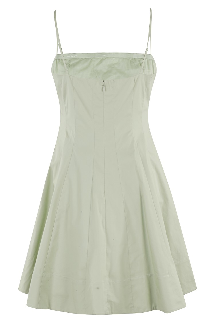 Staud Wylie Stretch Cotton Minidress