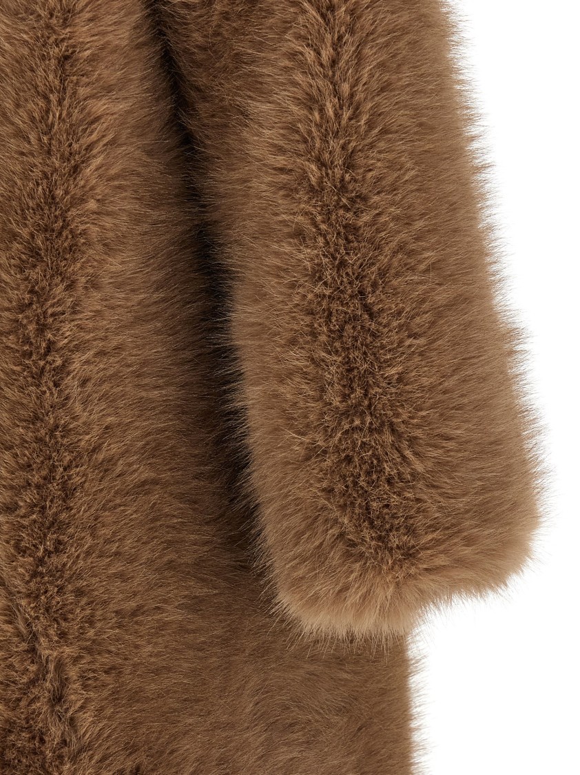 B&b Couture Biscuit Fur Brown In Brown