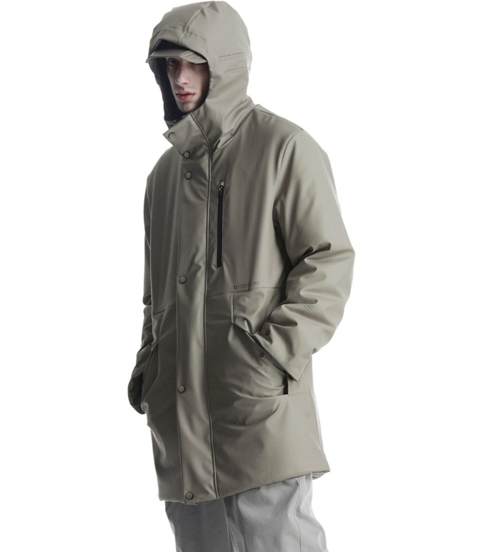Krakatau Mentat Taupe Parka In Neutral