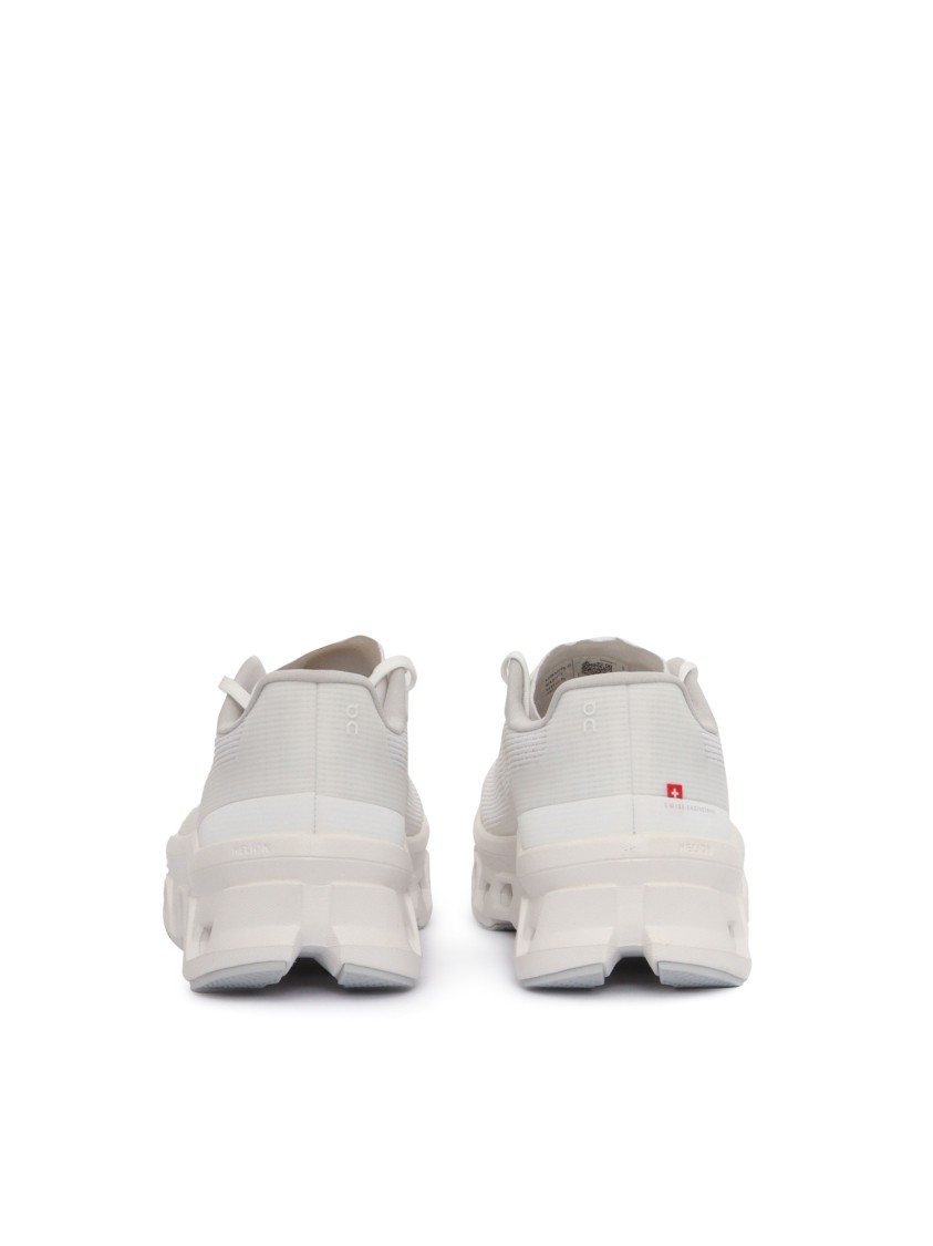 On Running Cloudmonster Void Sneakers In White