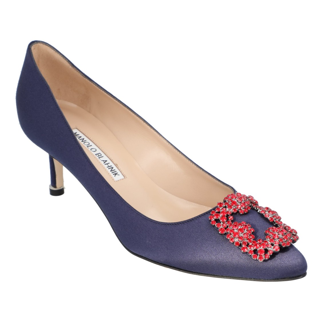 Manolo Blahnik Hangisi 050 Pump Blue In Blue