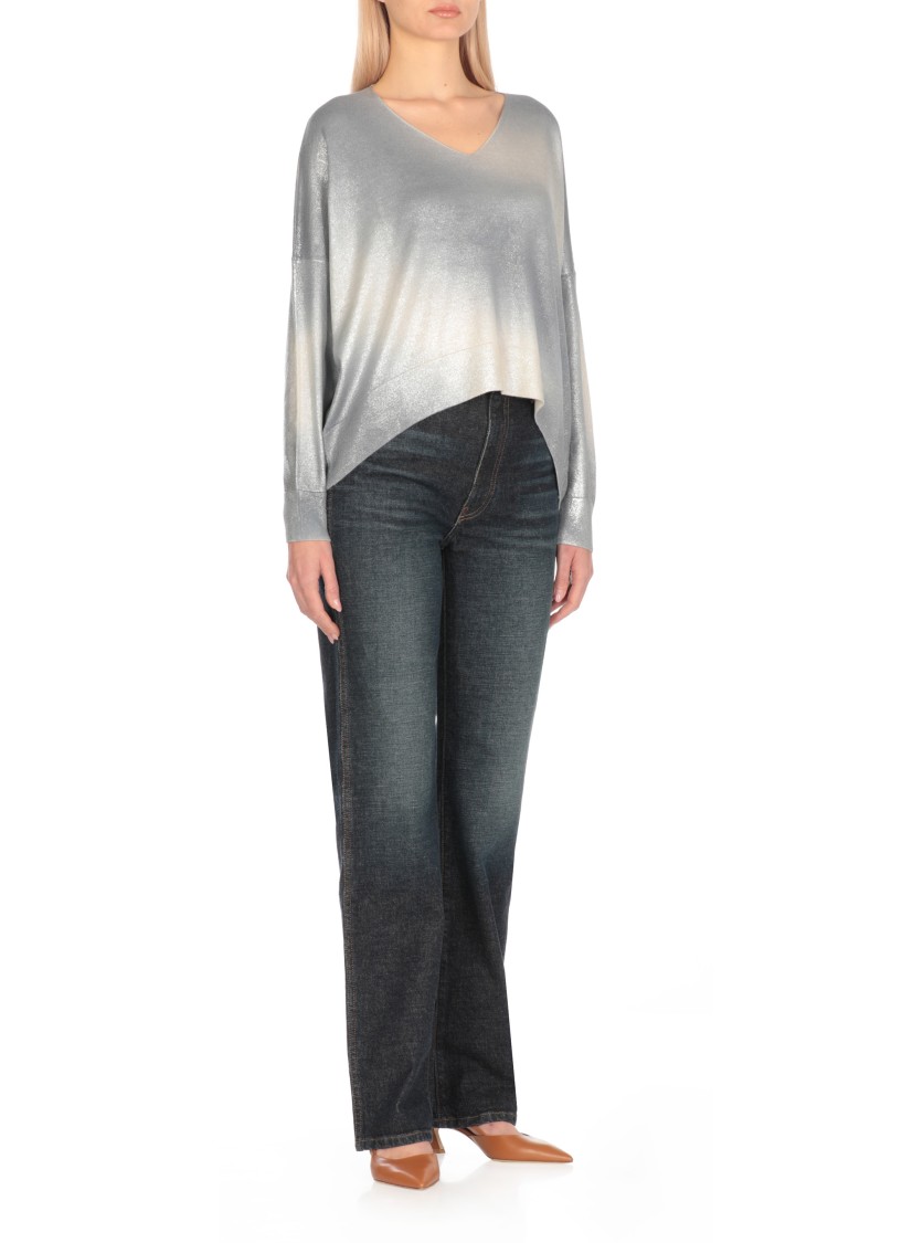 Avant Toi Cashmere And Silk Sweater In White