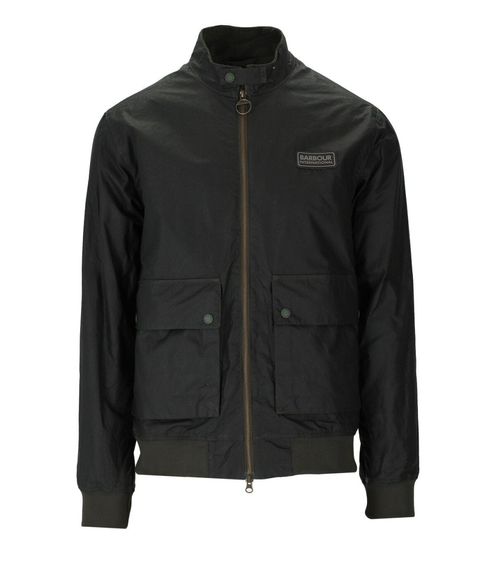 Barbour International Colvile Wax Sage Green Jacket In Green