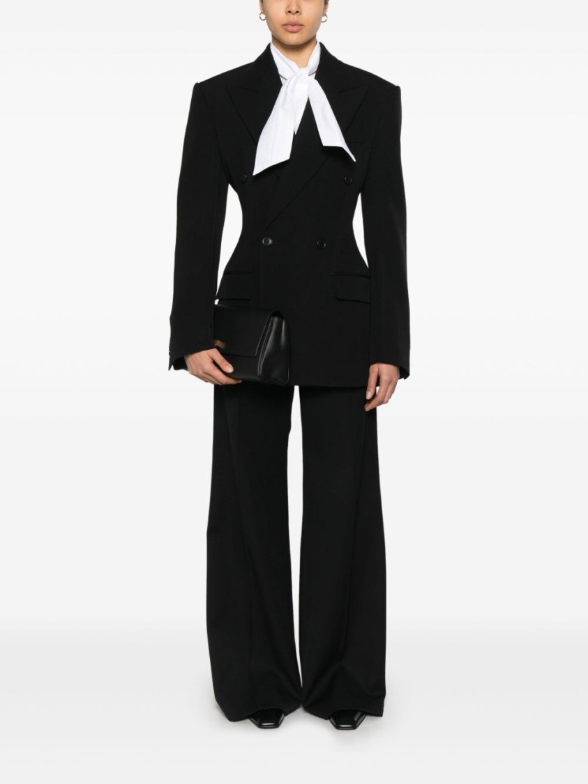 Phoebe Philo Structured Shoulder Tailored Jacket With Double-breasted Design