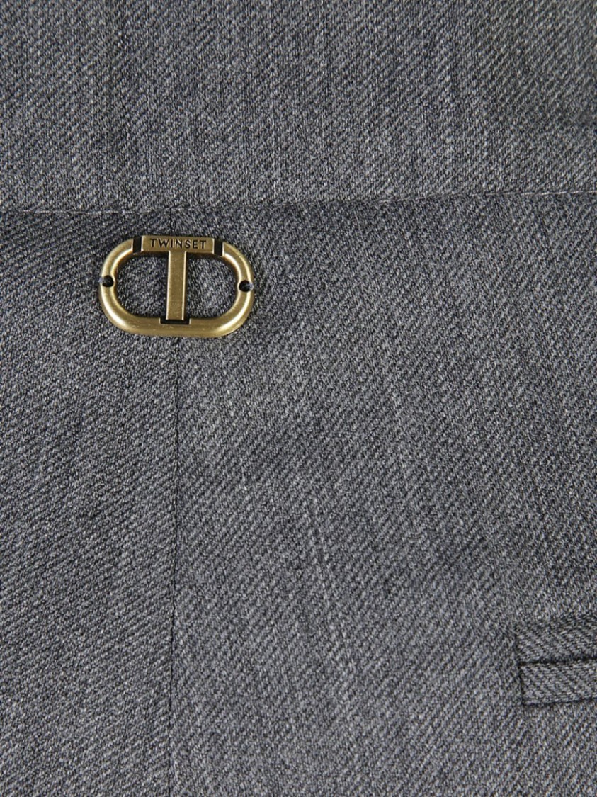 Twinset Twin-set Trousers In Grey