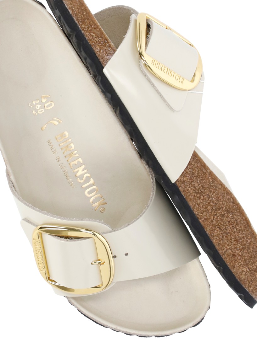 Shop Birkenstock Ivory Madrid Sandals In Neutrals
