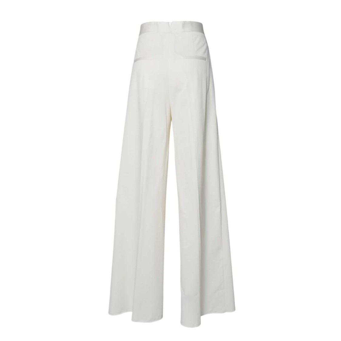 パンツ Max Mara Chenzia Wide Trousers In White Pinstriped Jacquard Max Mara Chenzia Wide Trousers In White Pinstriped Jacquard