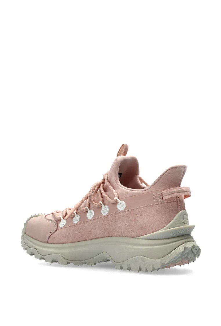 Shop Moncler Trailgrip Lite2 Sneakers With Rugged Sole And Distinctive Logo In Neutrals