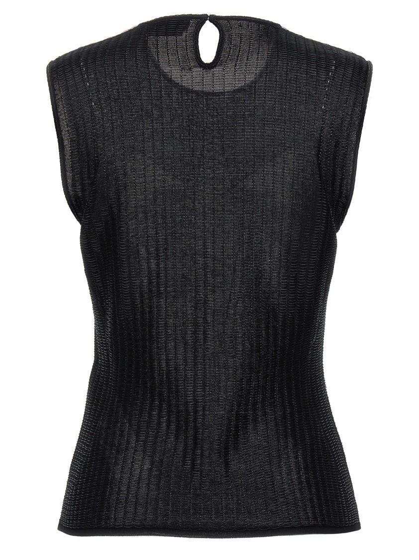 Alexander Mcqueen Mcqueen Women Armor Top In Black