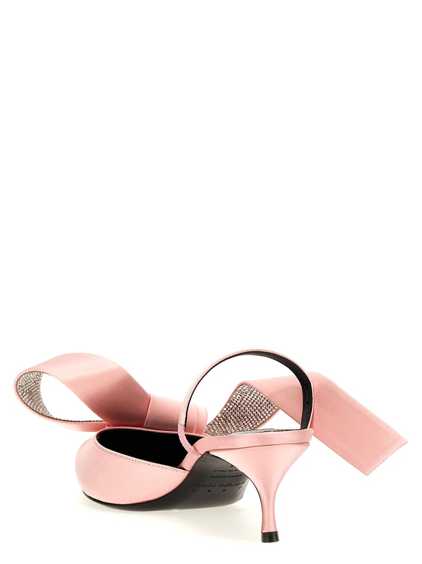 Sergio Rossi Area Marquise Mules Featuring Bow Detail In Pink