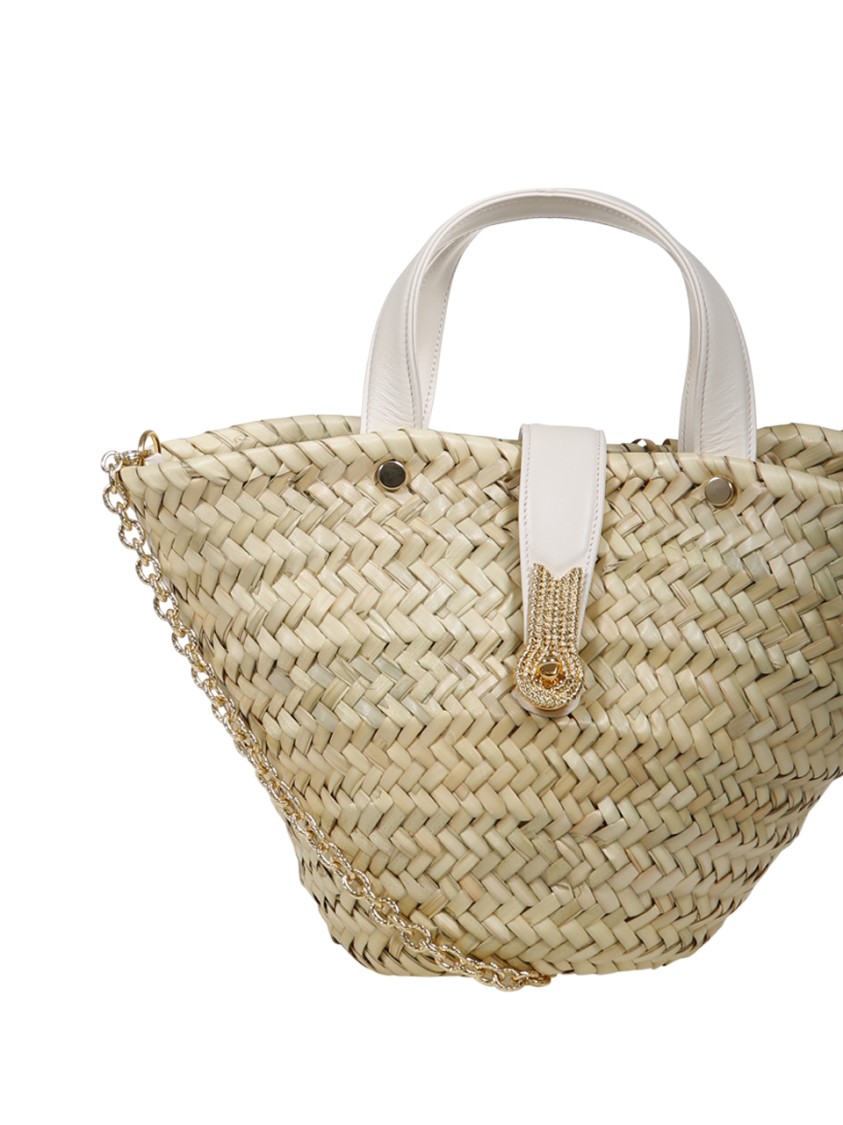 Amato Daniele Queen Basket Mini Bag In Neutrals