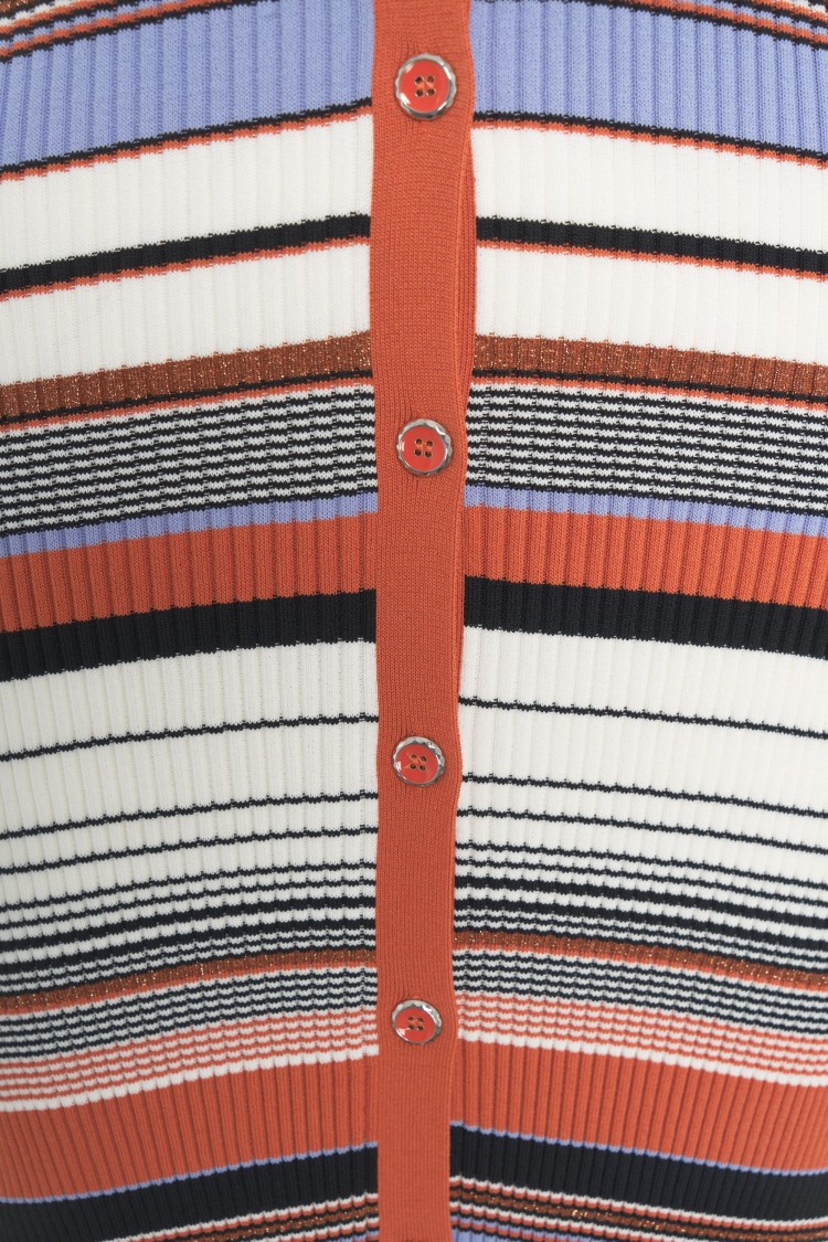 Liu •jo Liu Jo Multicolor Stripes Midi Dress