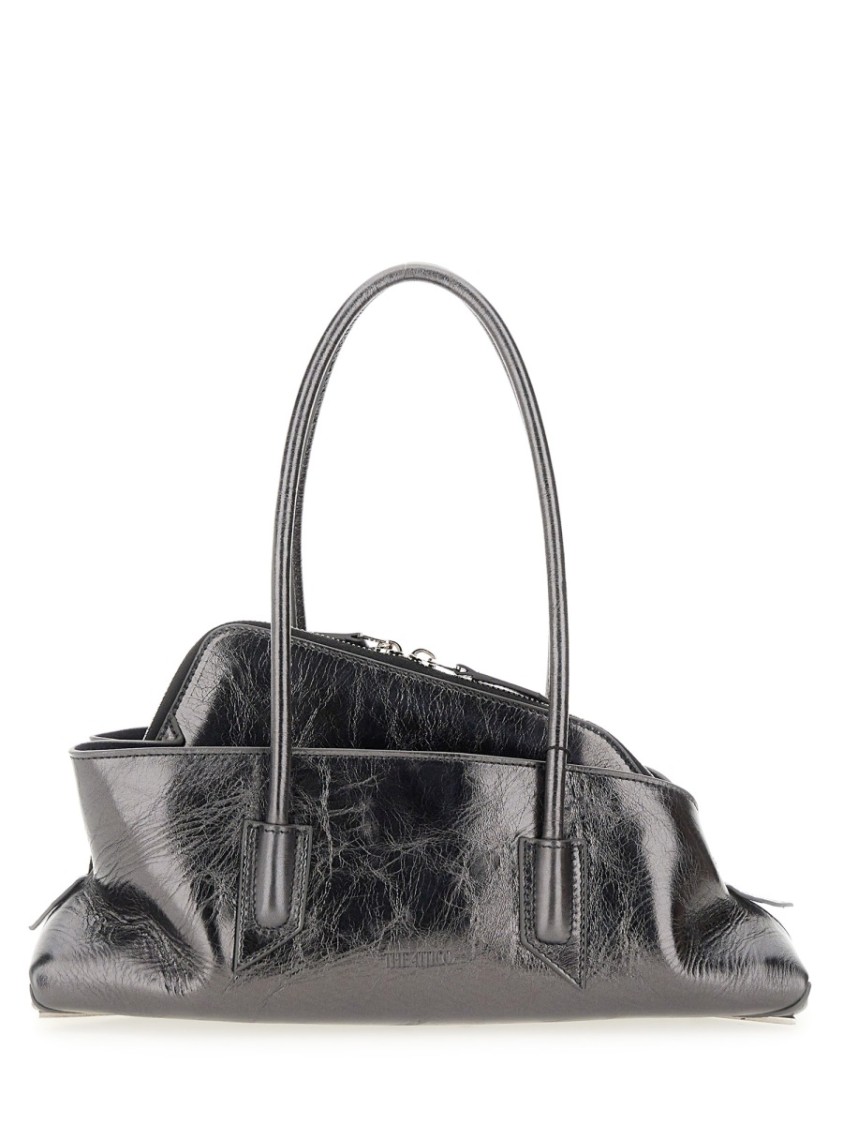 Attico Small La Passeggiata Shoulder Bag In Gray