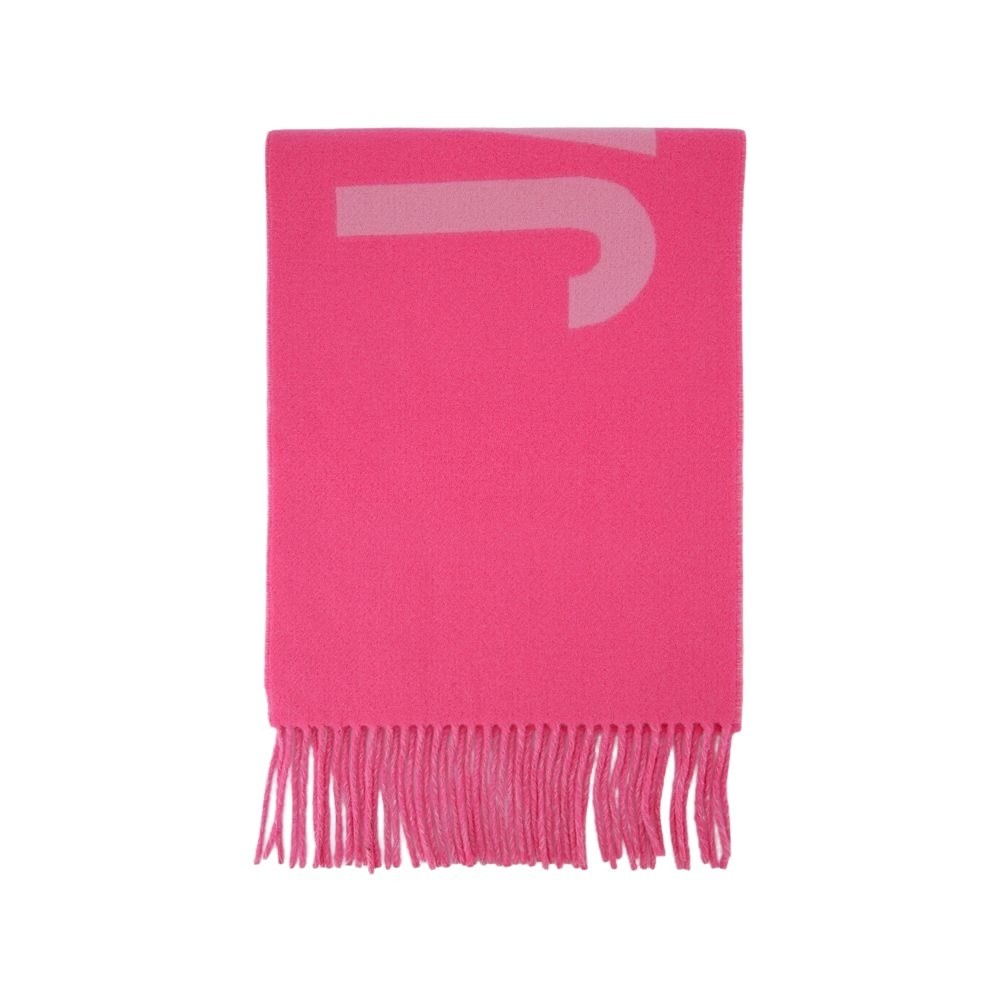 Jacquemus Scarf In Pink Wool In Pink