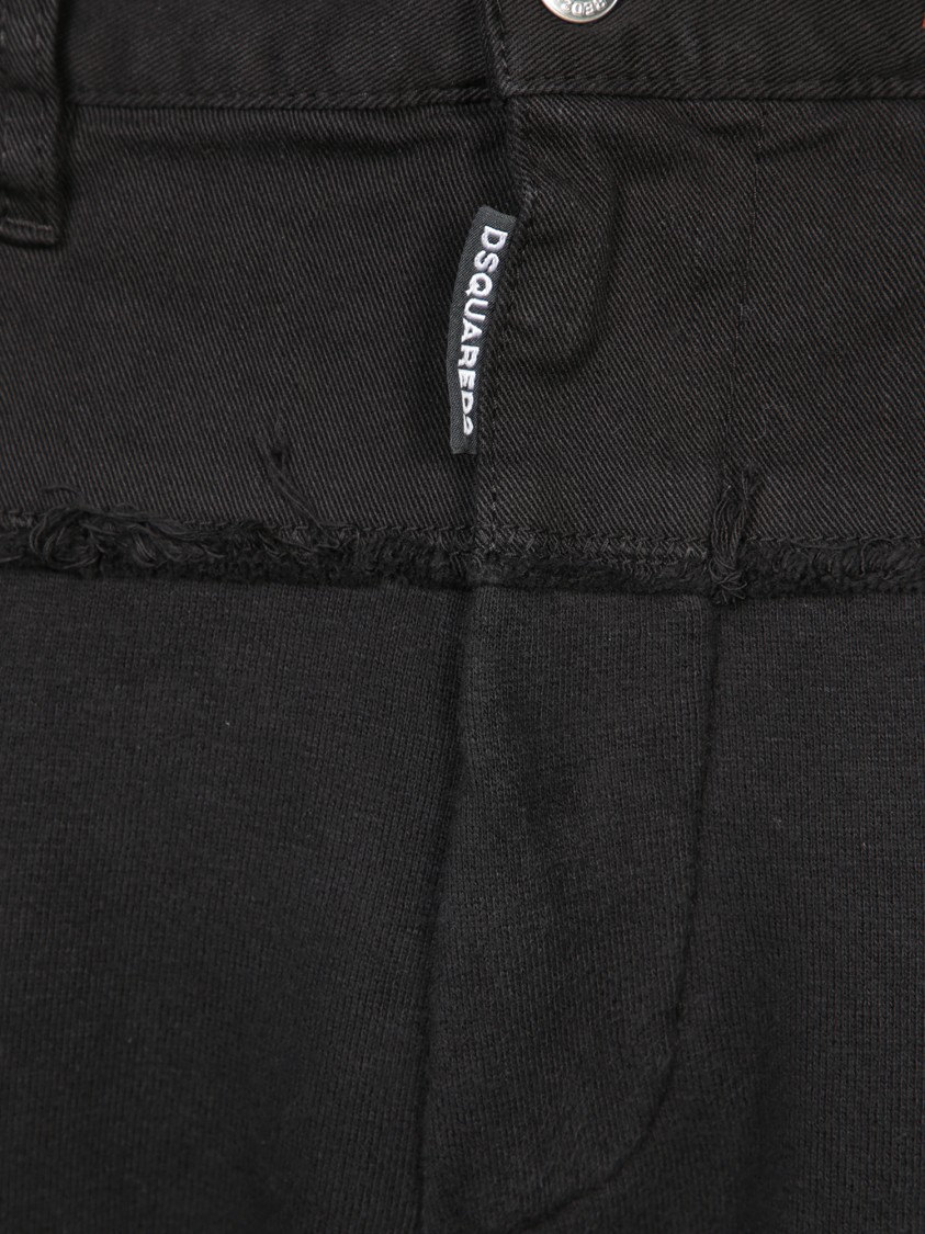 DSQUARED2 DSQUARED2 TAILORED BLACK TROUSERS WITH FIVE-POCKET DESIGN