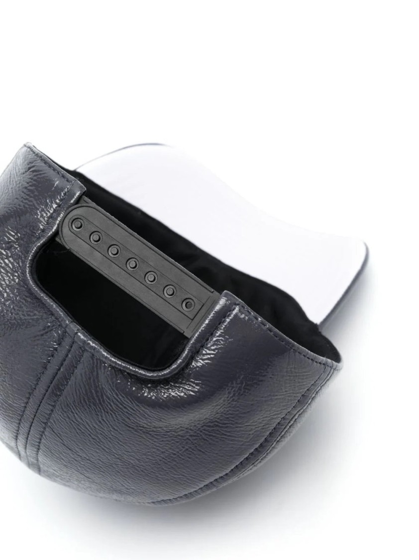 Courrèges Signature Vinyle Cape In Gray