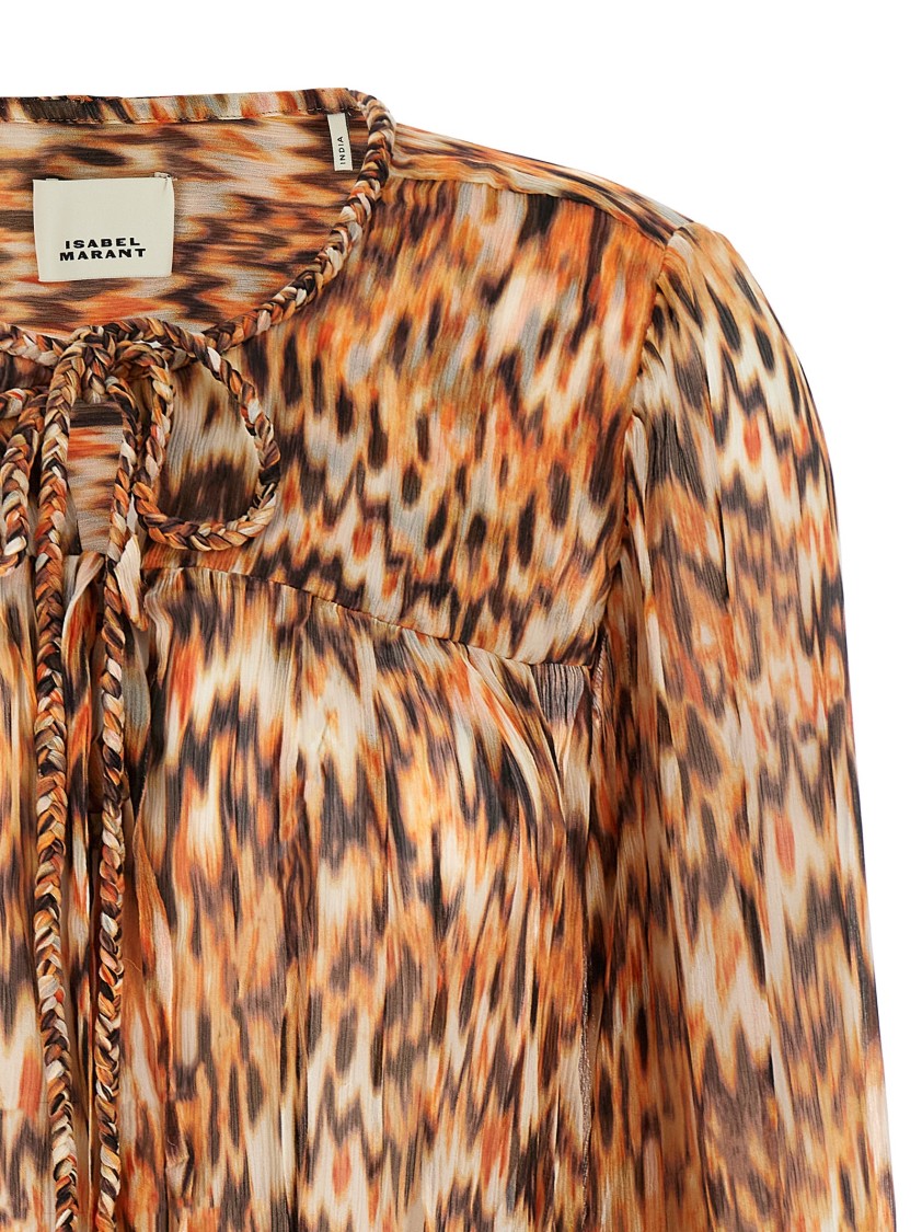 Isabel Marant 'ametissa' Blouse In Brown