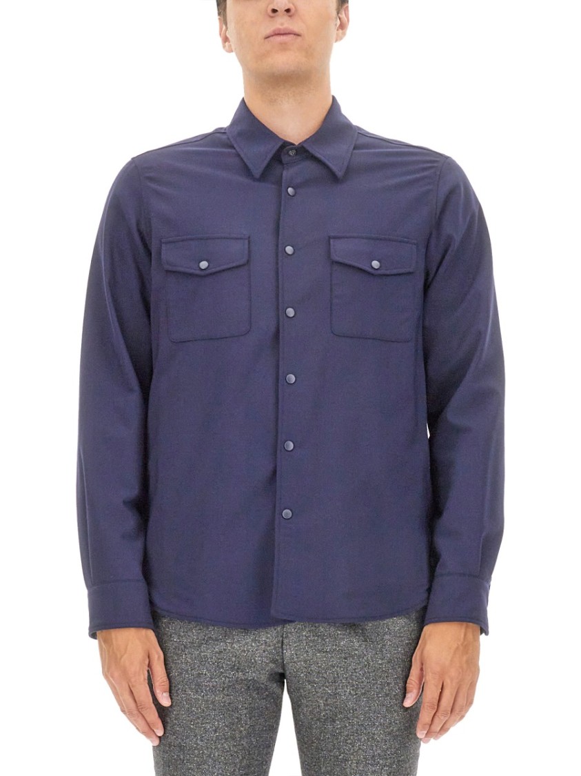 Aspesi Shirt With Chest Pockets And Collar