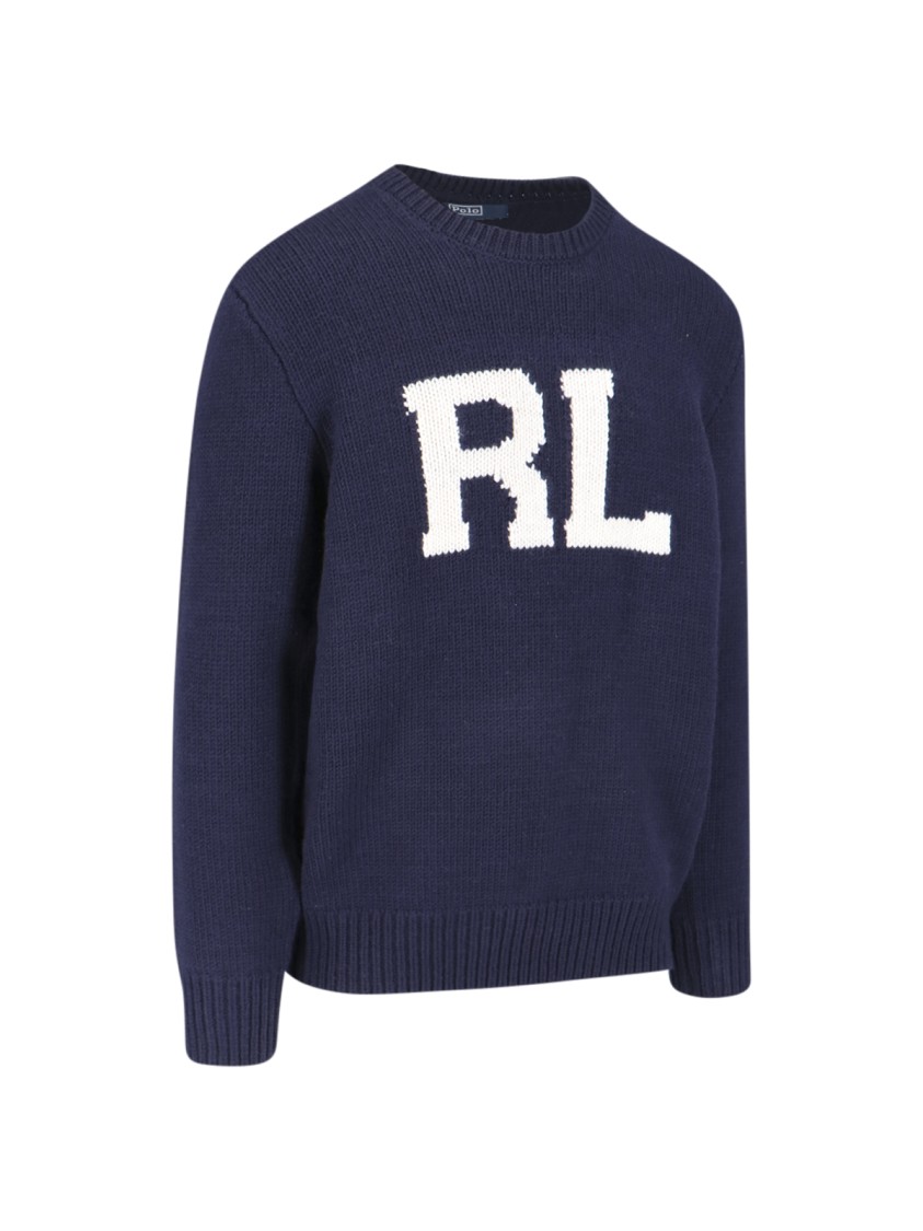 POLO RALPH LAUREN POLO RALPH LAUREN "LOGO" SWEATER – BLUE