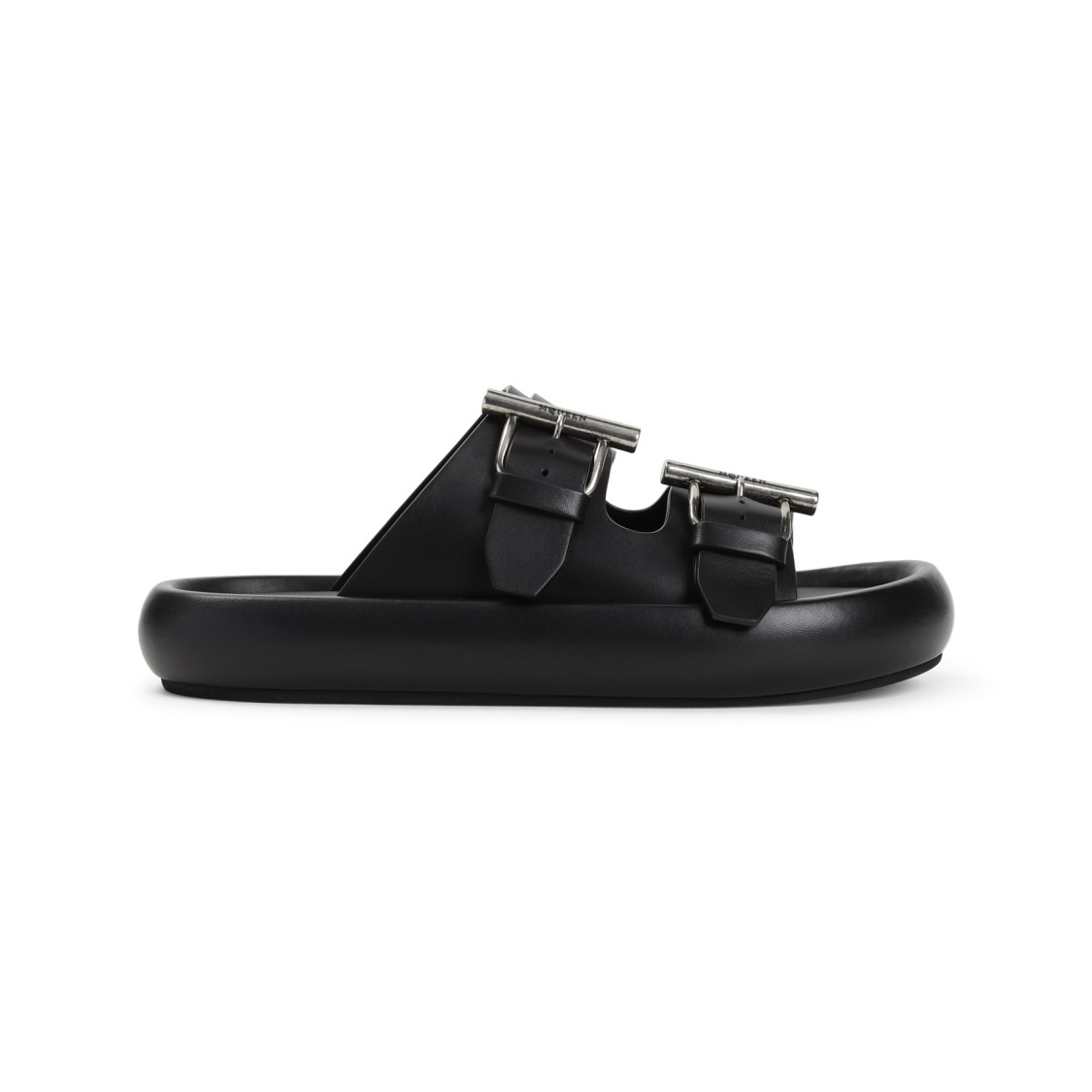Alexander Mcqueen Black Leather Sandal | THE LIST