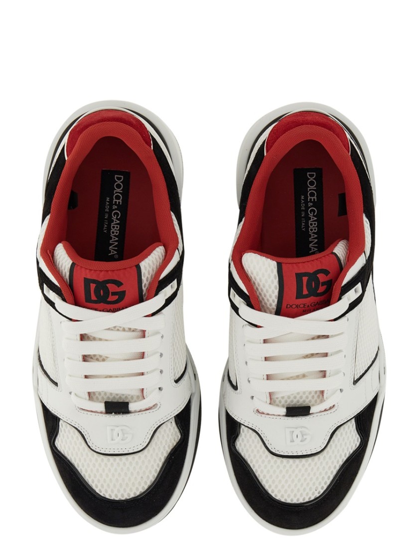 Dolce & Gabbana Modern Low-top Sneakers Contrasting Panels In White
