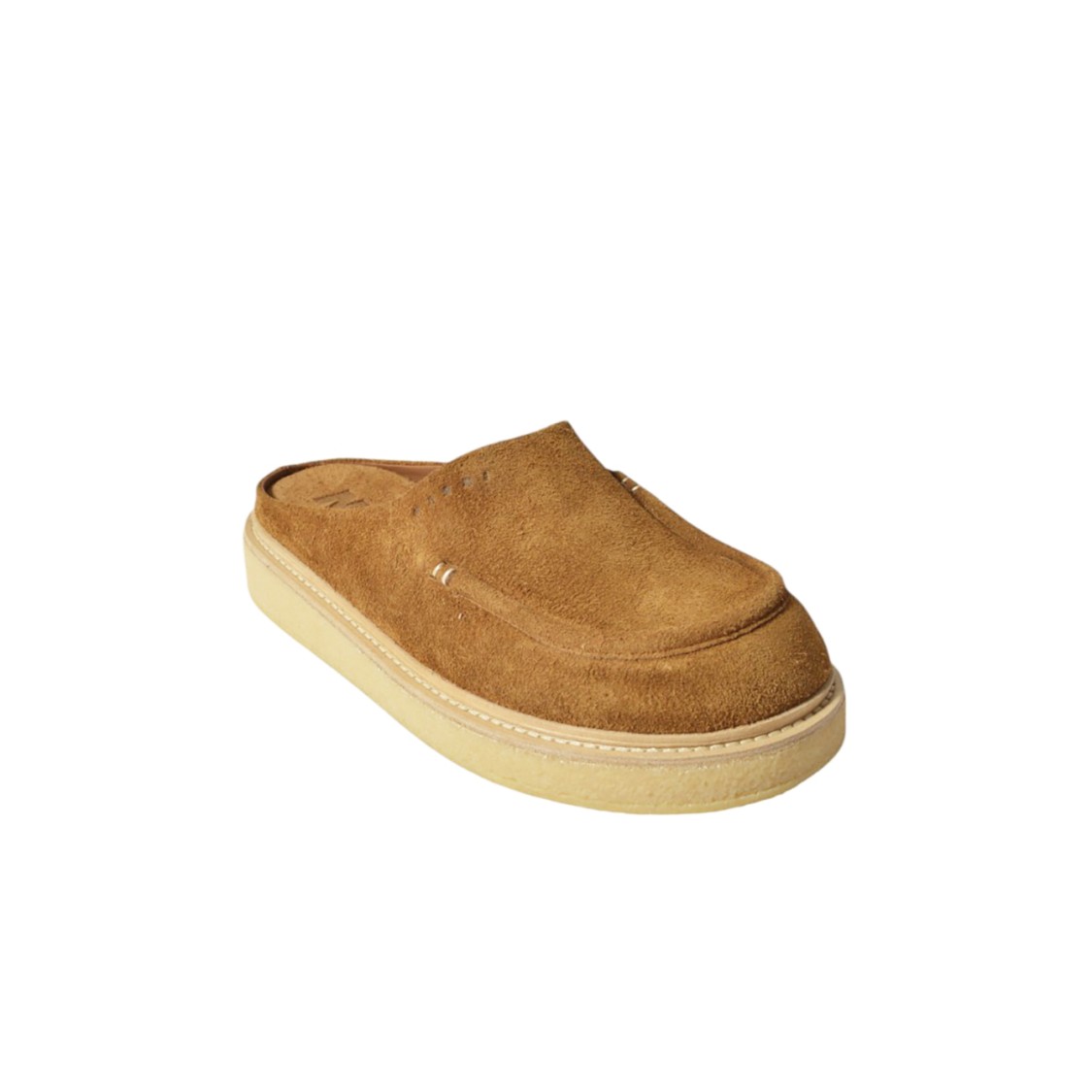 MARNI MARNI BROWN SUEDE MULES WITH PARA SOLE