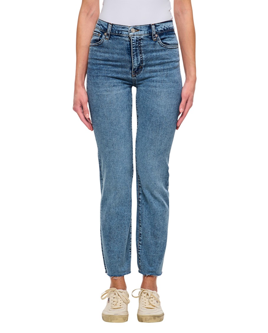 Frame Le Sleek Straight Jeans In Blue