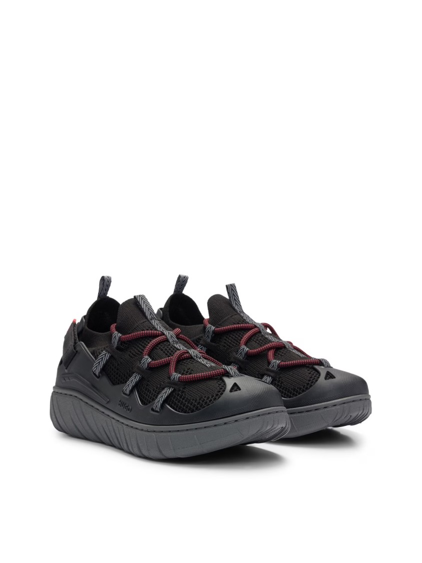 Hugo Boss Reeflyn Low Sneakers In Gray