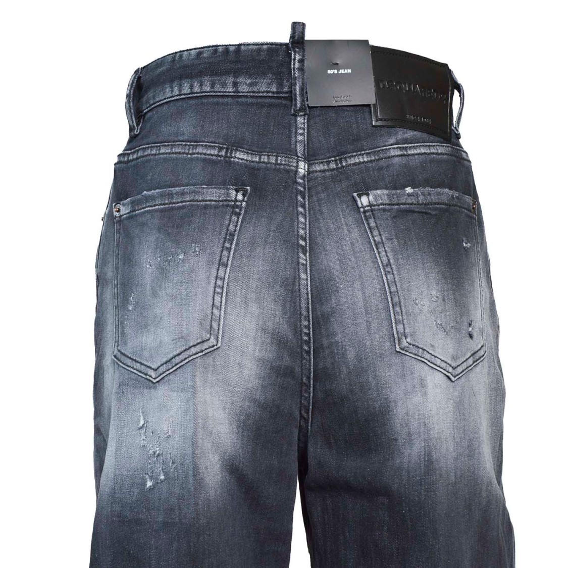 Dsquared2 Black 80's Jet Set Jeans In Grey