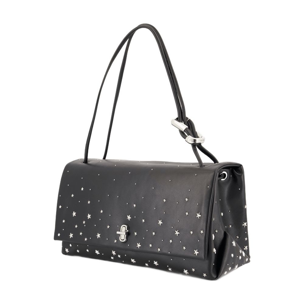 Marc Jacobs The Big Link Shoulder Bag - Leather - Black In Black