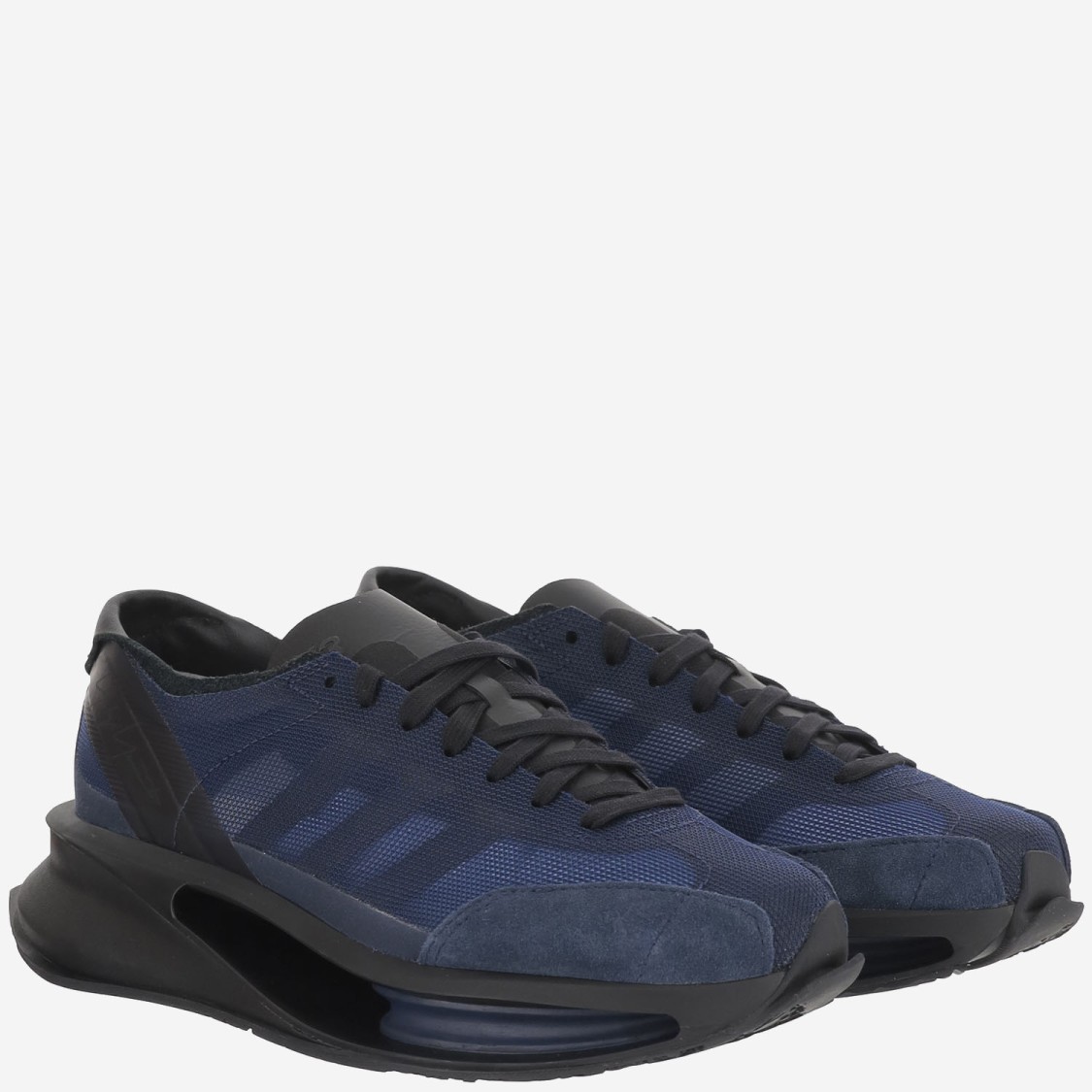 Shop Y-3 S-gendo Run Navy Sneakers In Blue