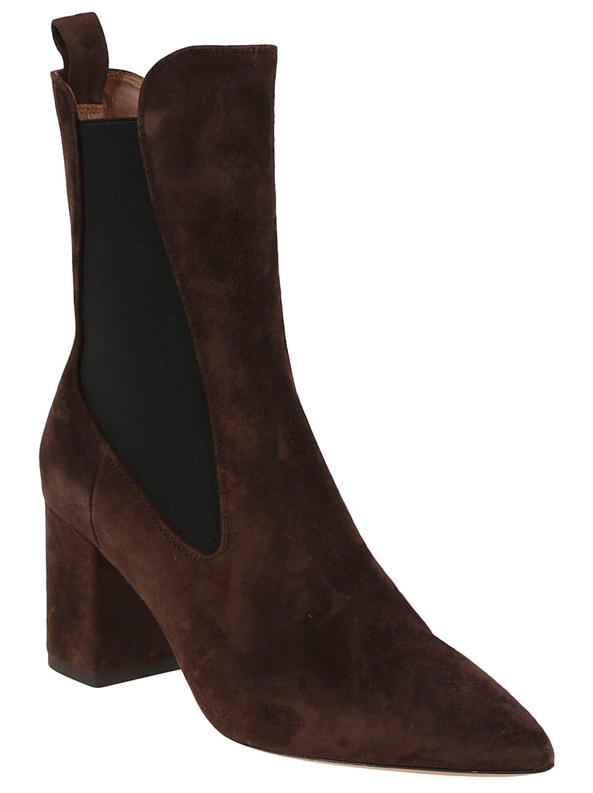Paris Texas Anja Suede Ankle Boots In Brown