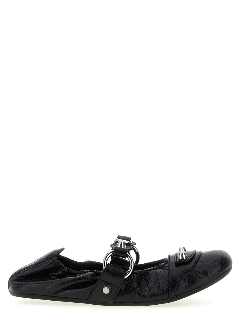 Balenciaga 'city' Ballet Flats In Black