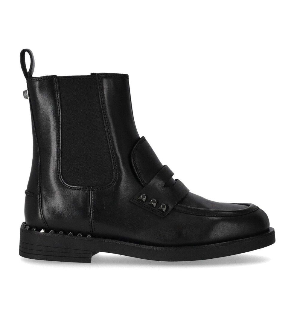 Ash Wings Studs Black Chelsea Boot In Black