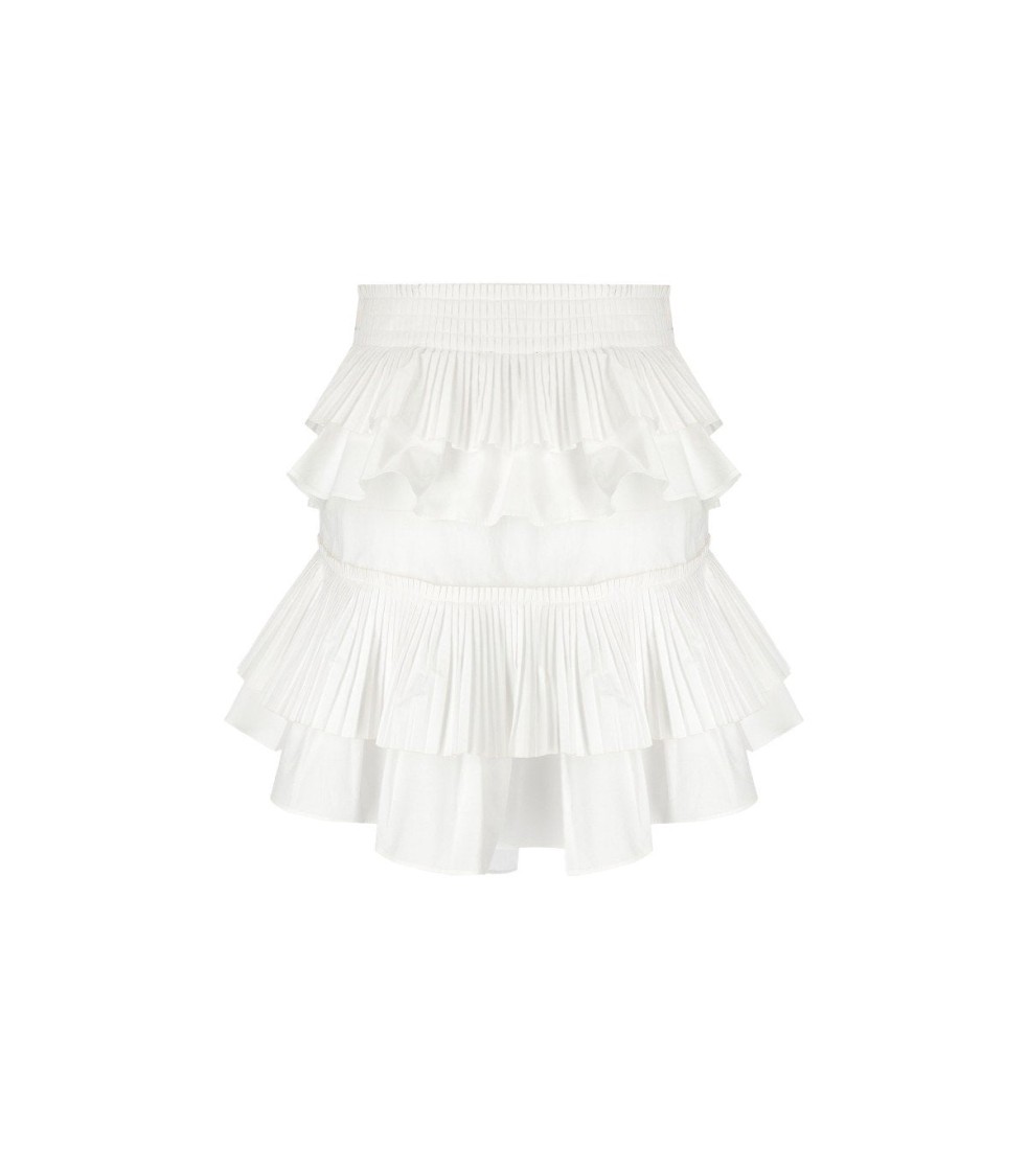 Essentiel Antwerp Hupaul White Mini Skirt In White