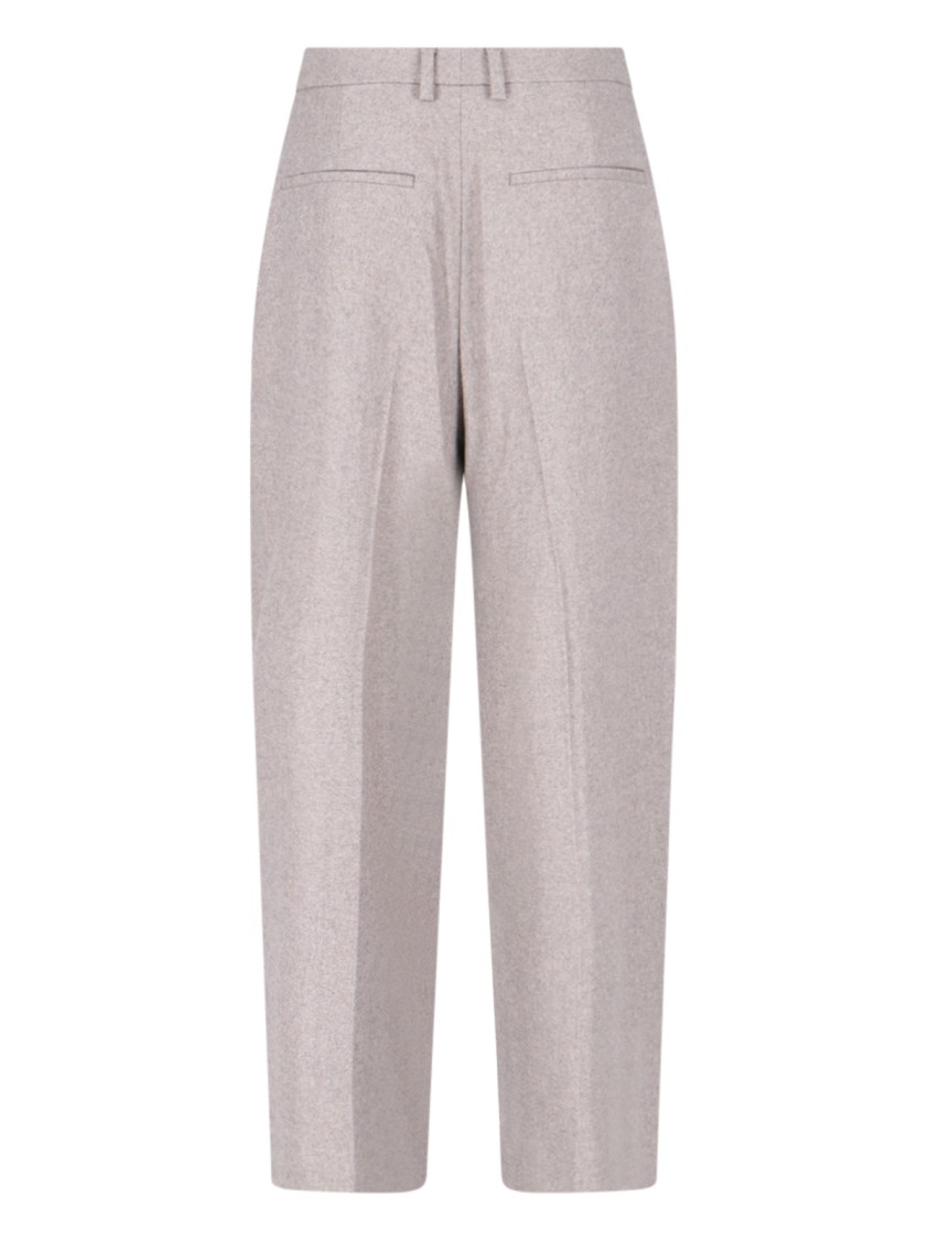Filippa K K Wide Trousers In Grey Wool Blend