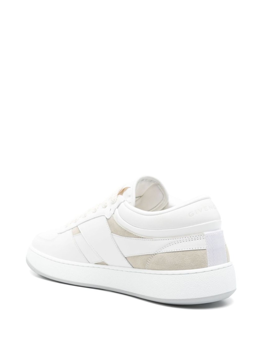 Givenchy G Move White Low Top Sneakers With Logo Detail On The Side In Leather Man In White