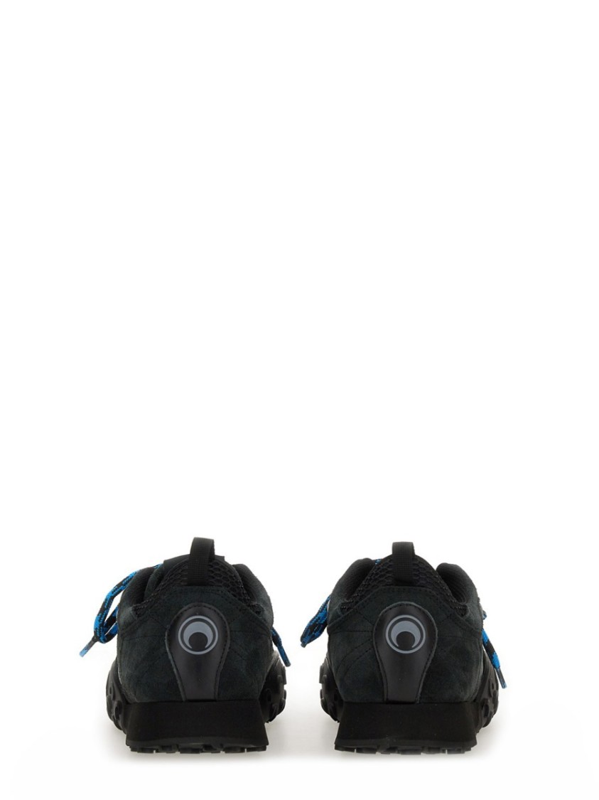 Marine Serre Black Leather Sneakers