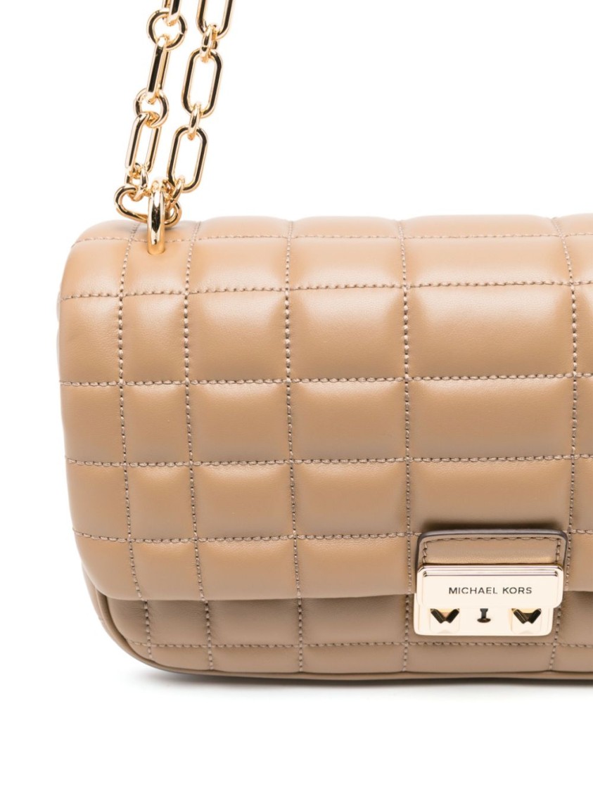 Shop Michael Kors Beige Quilted Handbag In Neutrals