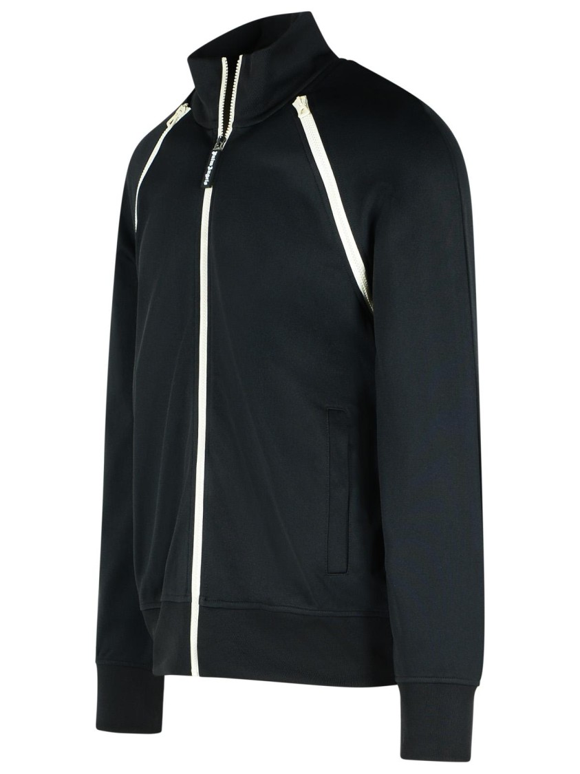 Palm Angels Track' Black Polyester Blend Jacket In Black