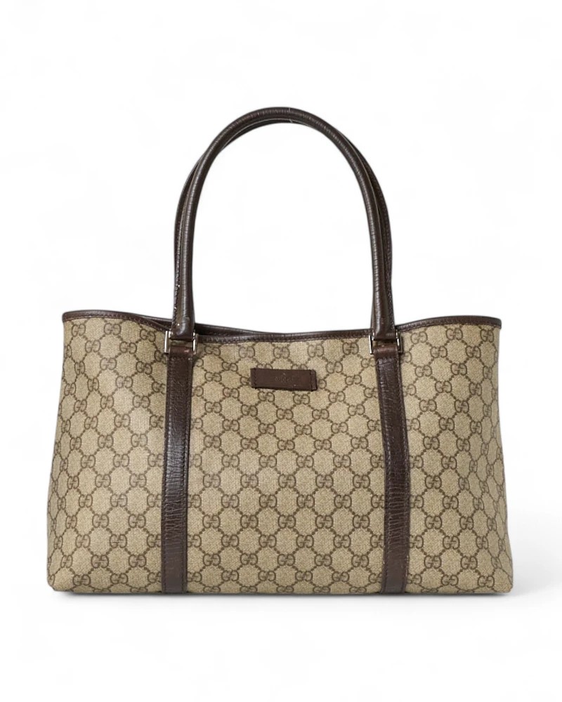 Gucci Shopper Tote Medium Gg Supreme Brown