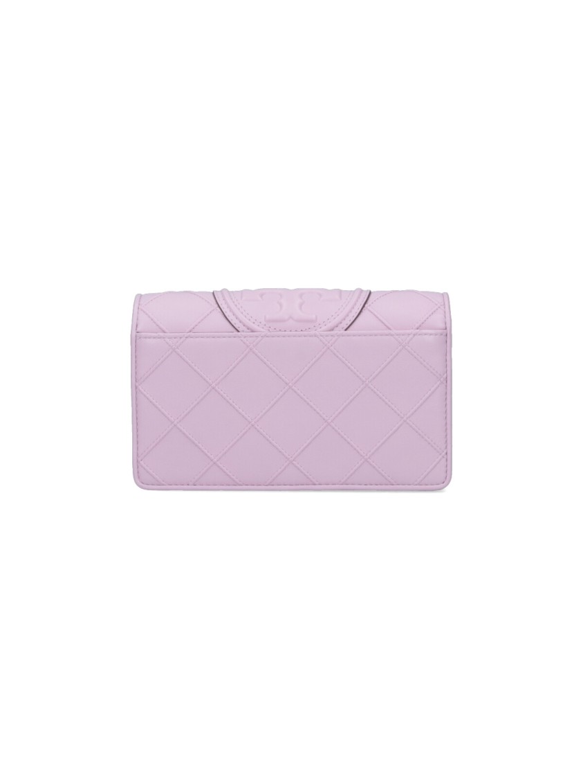 Tory Burch Quilted Chain Strap Purses & Cardholders In Purple