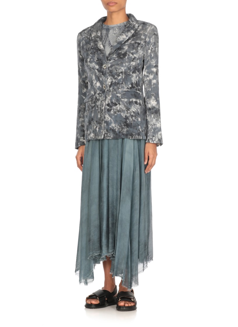 Avant Toi Blue Linen Blend Blazer