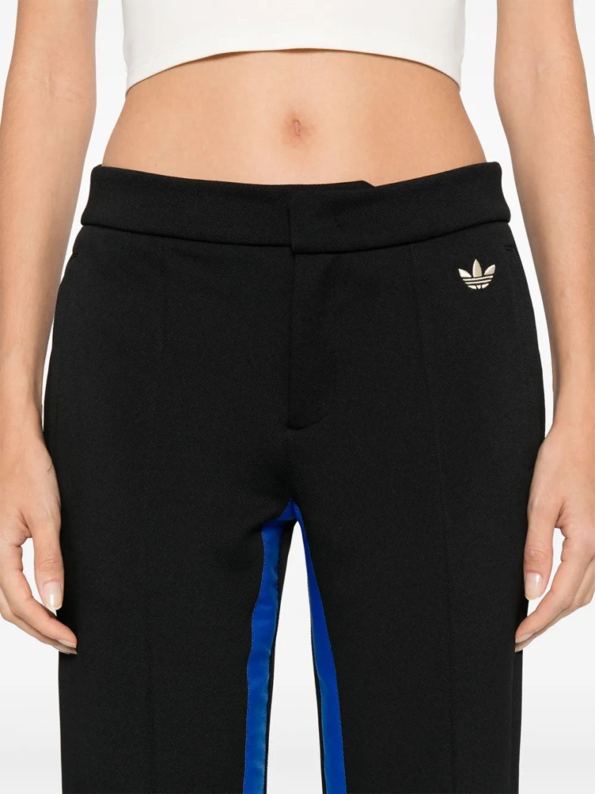 Adidas Originals Adidas Piqué-weave Trousers In Black