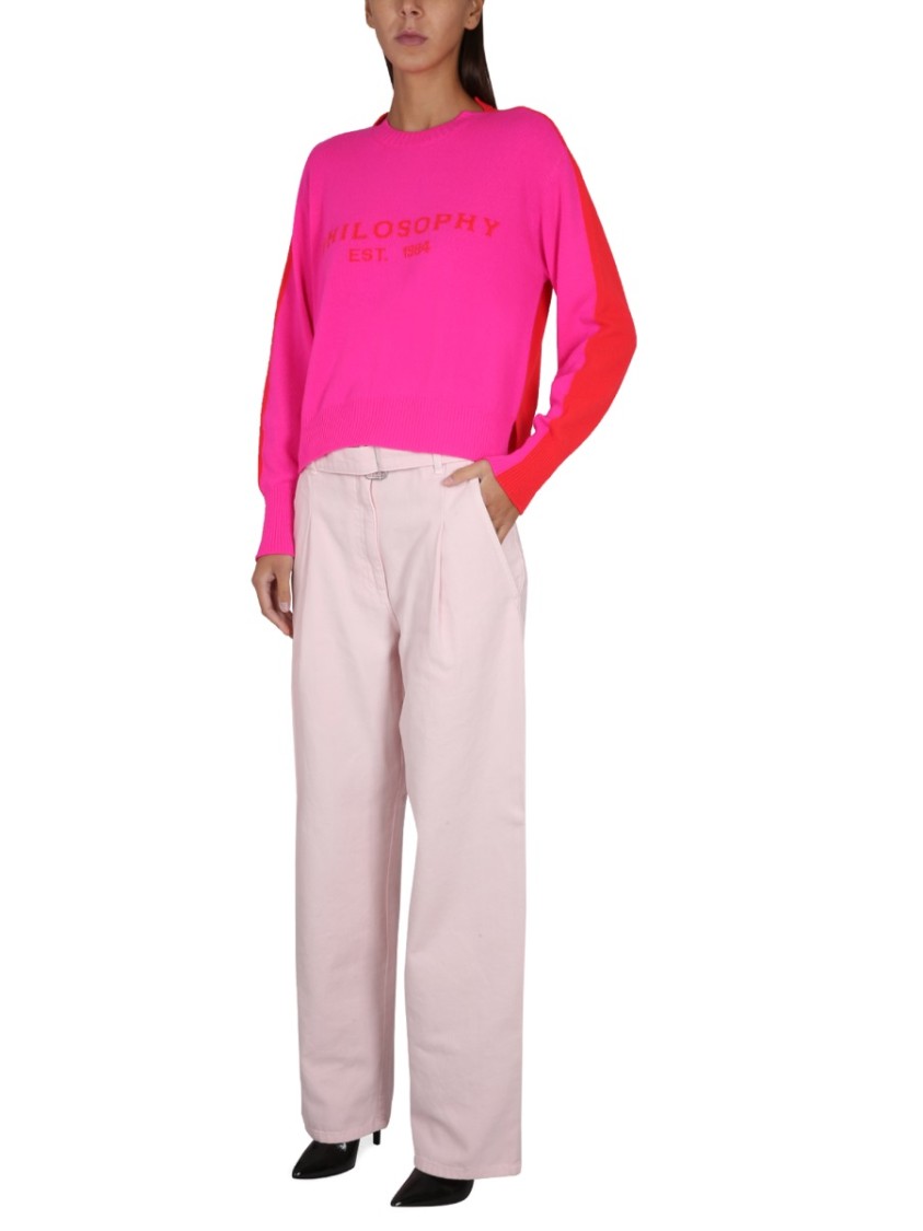 Philosophy Di Lorenzo Serafini Jersey With Logo Embroidery