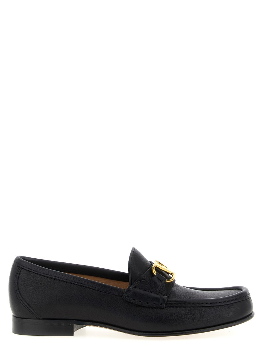 Valentino Garavani Vlogo Signature Loafers In Black
