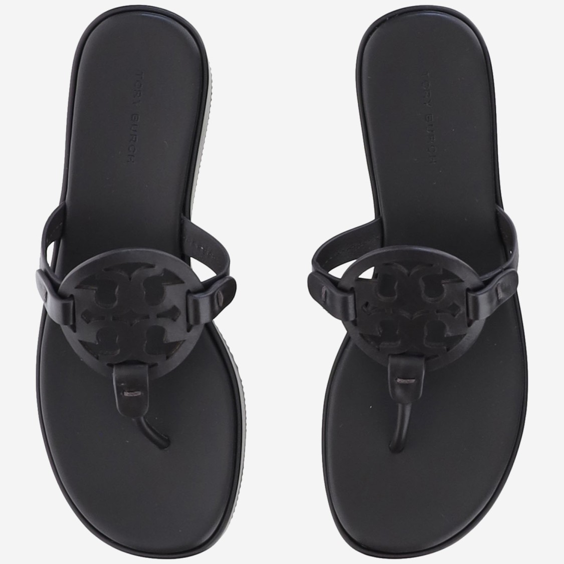Tory Burch Miller Wedge Sandals In Black