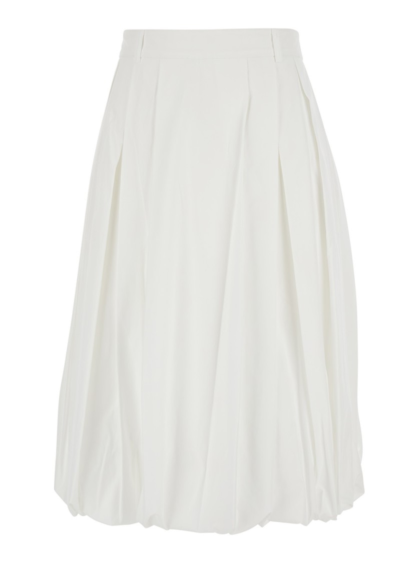 Dunst White Skirt With Balloon Design