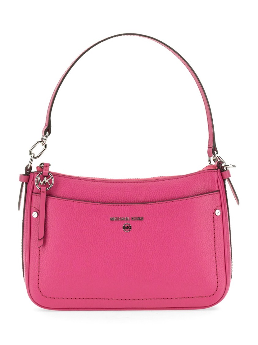 MICHAEL MICHAEL KORS MICHAEL MICHAEL KORS TEXTURED LEATHER BAG WITH ADJUSTABLE SHOULDER STRAP AND LOGO DETAIL