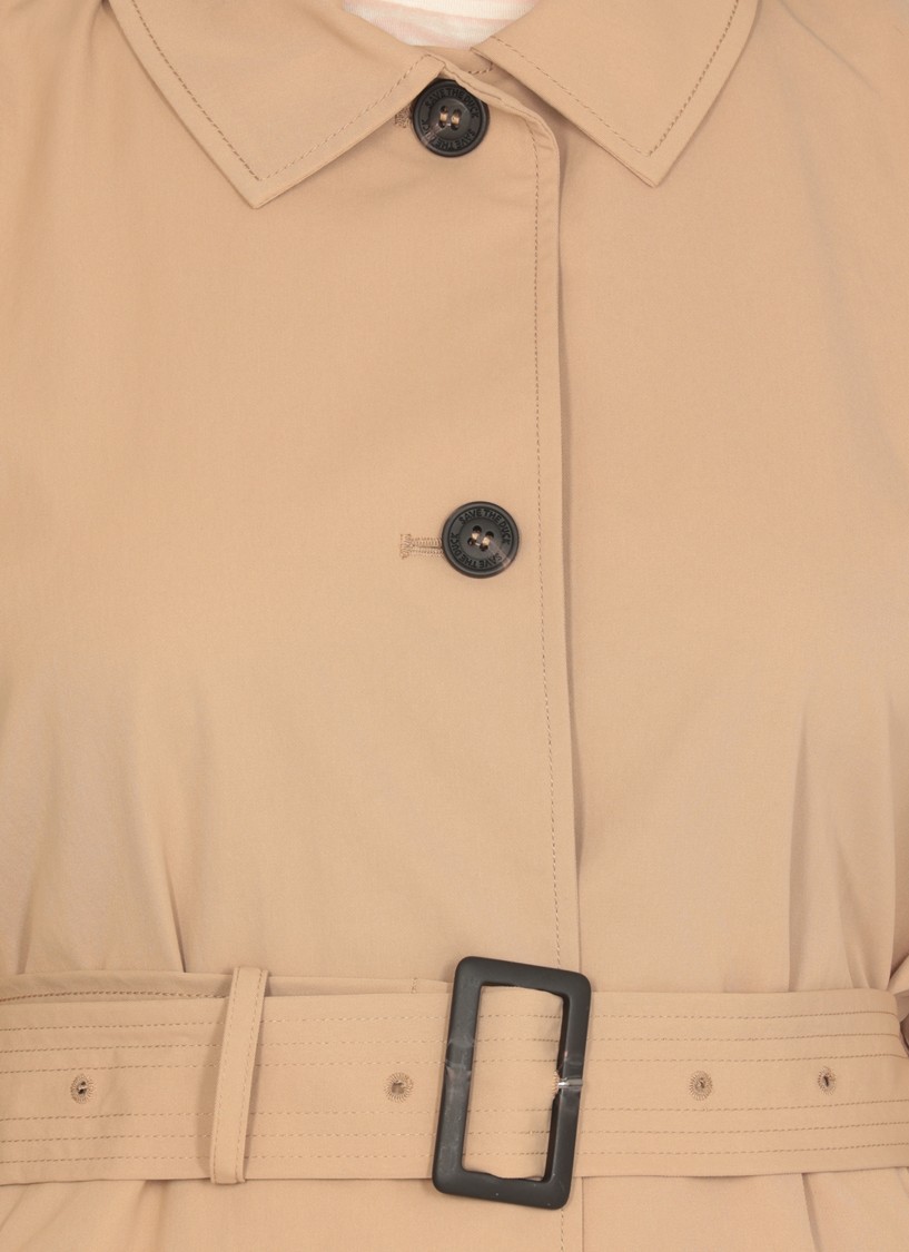 Save The Duck Beige Verve Raincoat In Brown